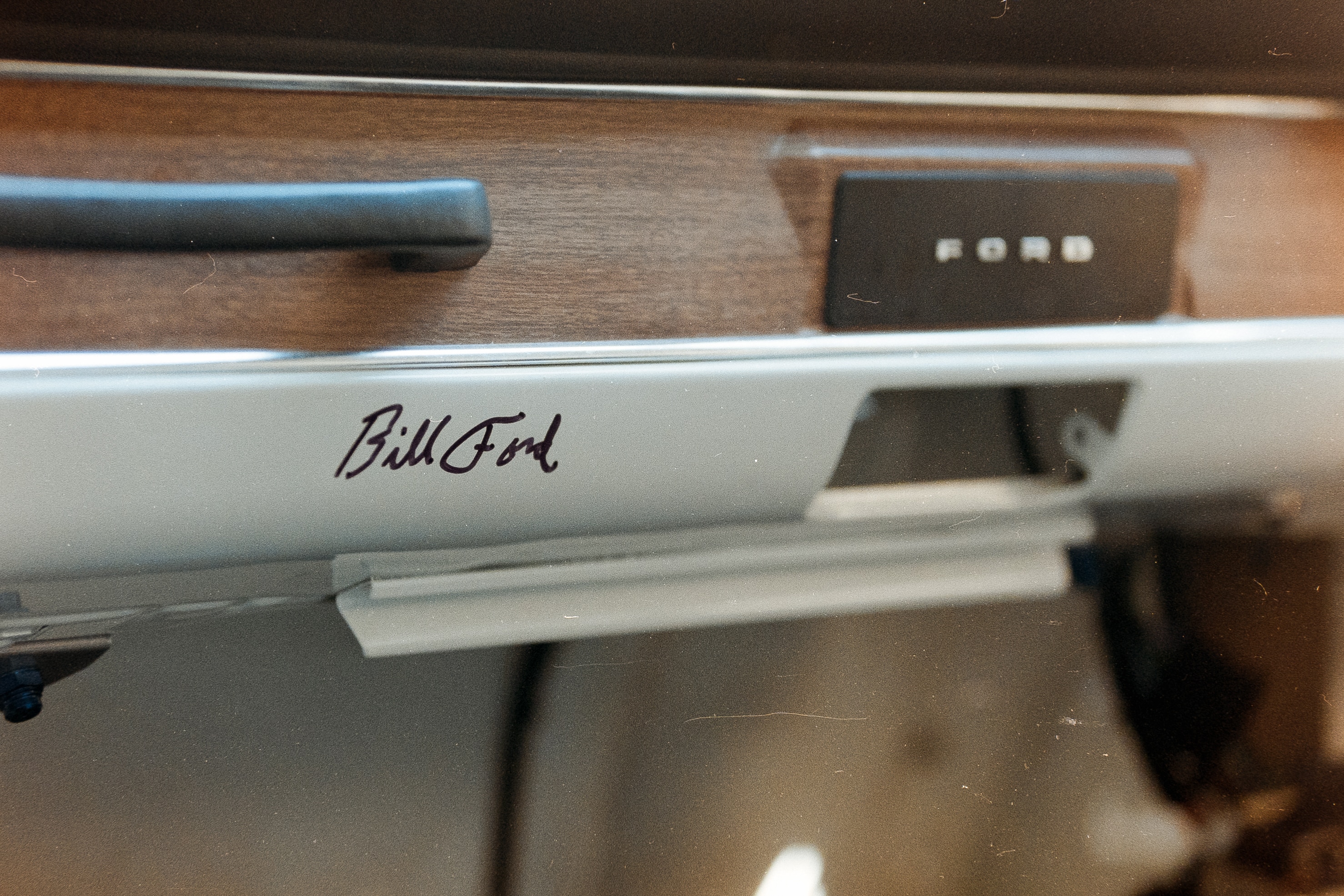 If you look closely, you can see that this shot got a bit scratched in the development process. The signature belongs to Bill Ford, Ford Motor Company’s Executive Chair and the great-grandson of Henry Ford, who signed SuperVan 1 at the event. I like that there’s a synergy in the signature making the van even more special, and the scratches making the image unique. License valid for earned editorial, press releases, press kits. All non-broadcast digital and online media Region: Global. This content is solely for editorial use and for providing individual users with information. Any storage in databases, or any distribution to third parties within the scope of commercial use, or for commercial use is permitted with written consent from Ford in Europe GmbH only.